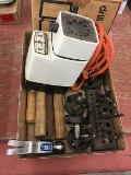 Drill bit sharpener, hammer handles and misc.