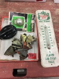 Canada Dry thermometer and tractor parts