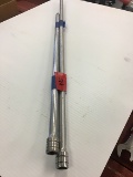 18 in. and 24 in. Snap On 3/8 in. drive extensions