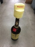 Seagrams 25 in. Tall bottle with dispenser