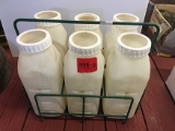 (6) 2 qt. calf bottles