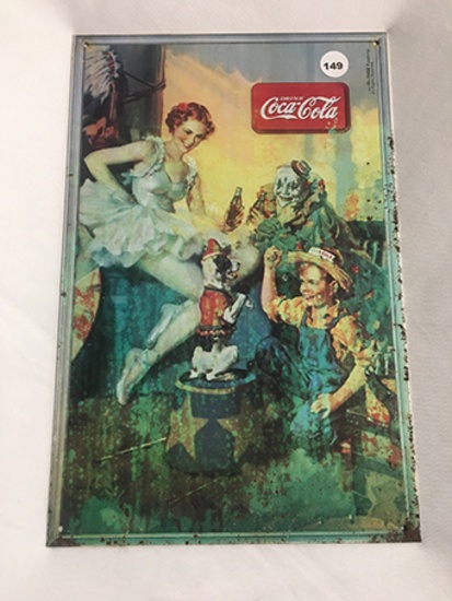 8 1/2  x 13 in. Coca Cola Reproduction Sign