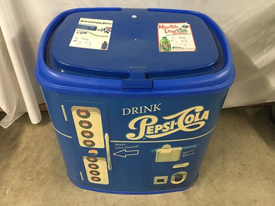 25 in. Tall x 27 in. Wide Pepsi Cooler