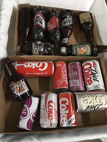 Misc. Soda Bottles and Assorted Cans
