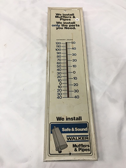 7  x 28 in. Vintage Walker Muffler Thermometer