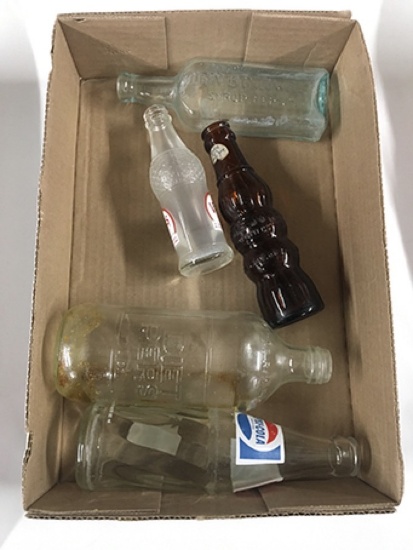 Uncle Jo, Vess, Pepsi, Dr. W.B Caldwells Syrup Pepsin Bottle (Monticello, IL)