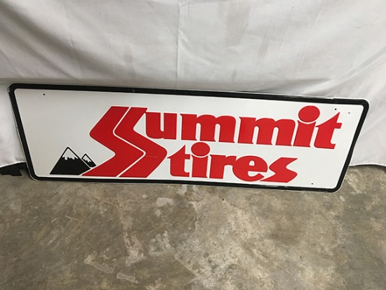 16 x 48 in. Summit Tires Sign, Stout MFG