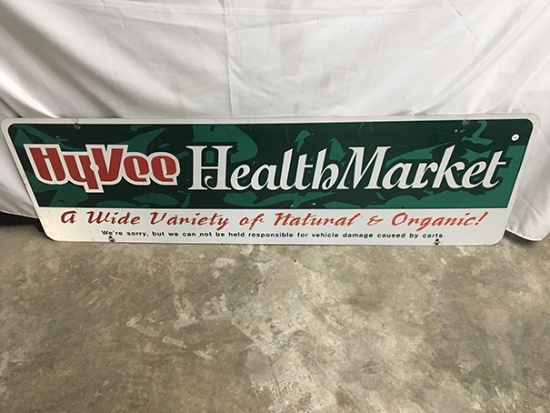 18  x 59 in. 2 sided HyVee Health Market Sign