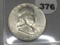 1956 Franklin Half dollar