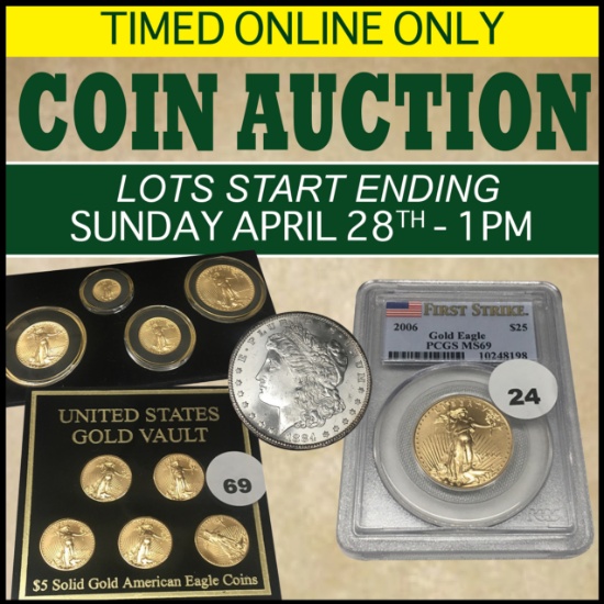 Timed Online Only Coin & Marble Auction -April '24