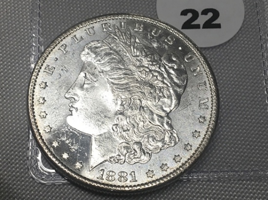 1881-S Morgan Dollar, UNC