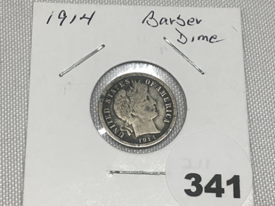 1914 Barber Dime