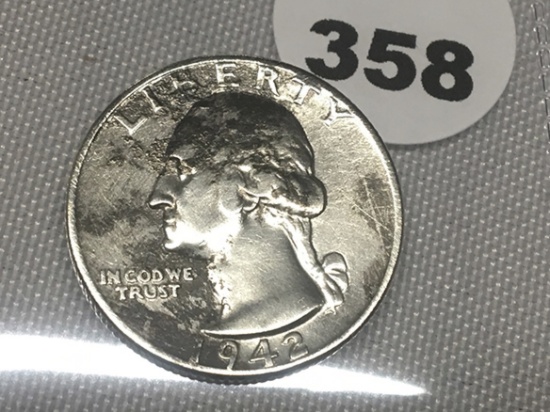 1942 Washington Quarter