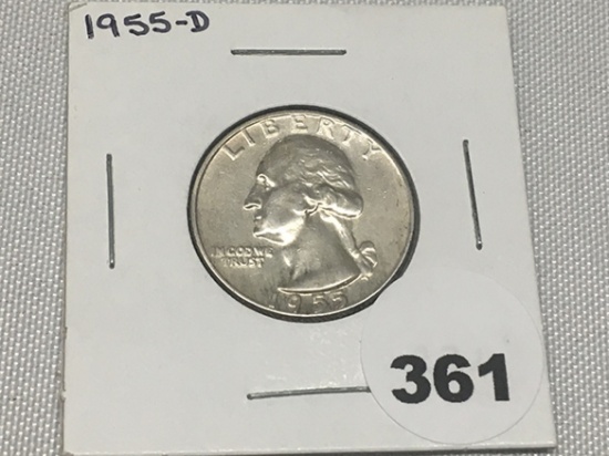 1955 D Washington Quarter