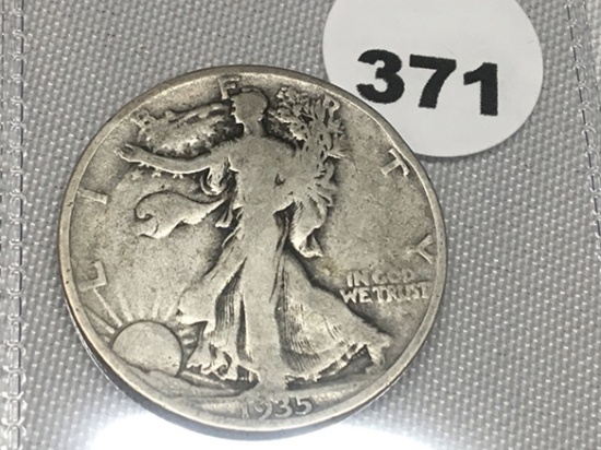 1935-S Walking Liberty Half dollar