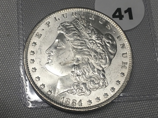 1884-O Morgan Dollar, AU