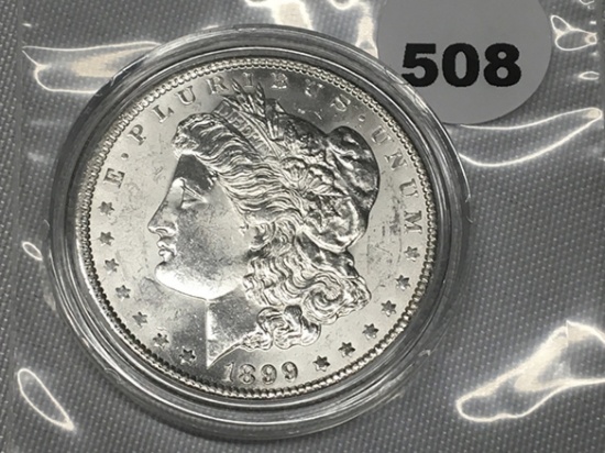 1899-O Morgan Dollar BU, Capsolataed