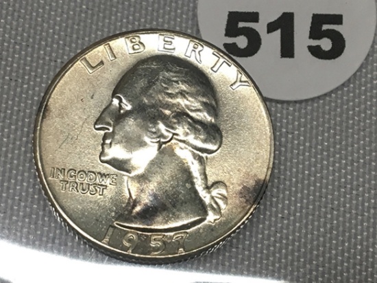 1957 Washington Quarter, UNC