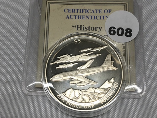 Air Force One-Boeing 707 Proof Coin, Not Silver