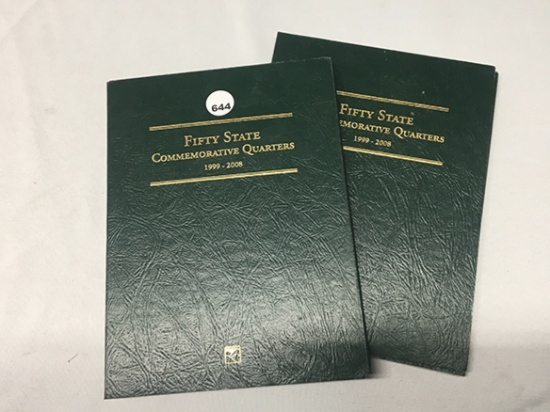 (2) Partial Comm. State Quarter Books (95 Total Coins)