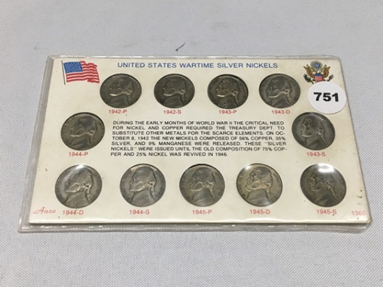 Wartime Silver Nickel Set