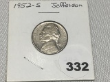 1952-S Jefferson Nickel