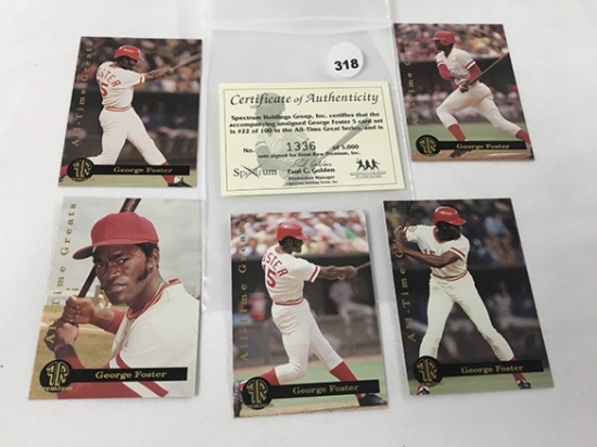 1993 Spectrum Holdings Group Set of 5 George Foster