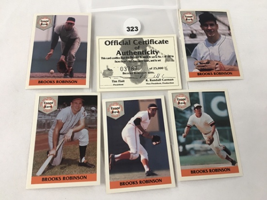 1992 Front Row Set of 5 Brooks Robinson