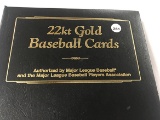 (51) Danbury Mint 22 kt Gold Baseball Cards in Album