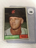 1961 Topps #106, Whitney Herzog
