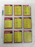(9) 1976 Topps #(2) 452, 454, 458, 459, 463, 465, 468