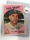 1959 Topps #325, Ken Boyer