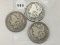 3 X $ 1880, (2) 1880-S Morgan Dollars