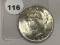1923 Peace Dollar, UNC-60