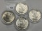 4 X $ 1922 Peace Dollars, UNC