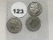 1866, 68, 69 3 Cent Pieces