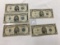(5) (3) 1934-D, 53, 53-A $5 Legal Tender, Circulated