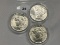 3 X $ 1923 Peace Dollars, UNC