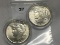 2 X $ 1925 Peace Dollars, UNC