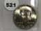 1976-D Kennedy Half GEM, Fresh from BU roll