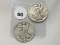 (2) 1917 Walking Liberty Half Dollars