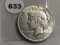 1935 Peace Dollar EF