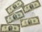 (5) 1976, (1) 2003 $2 Note