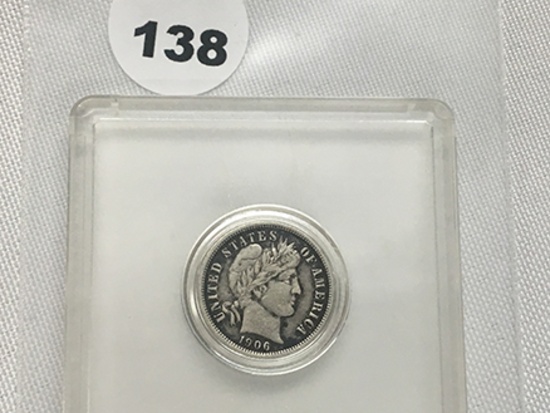 1906-O Barber Dime