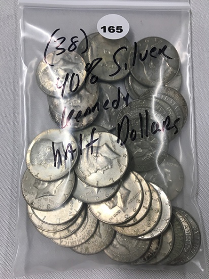 (38) 40% Silver Kennedy Half Dollars