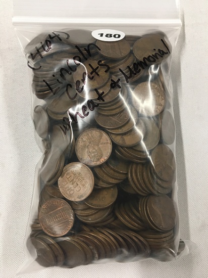 (464) Wheat and Memorial Cents