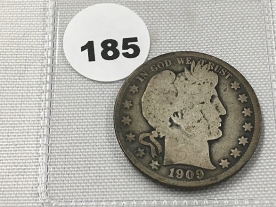1909 Barber Half Dollar