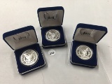 (3) Morgan Dollar Copys Silver Over Clad