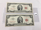 (2) 1963 $2 Legal Tender