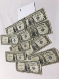 (10)  $1 Silver Certificates, Circulated